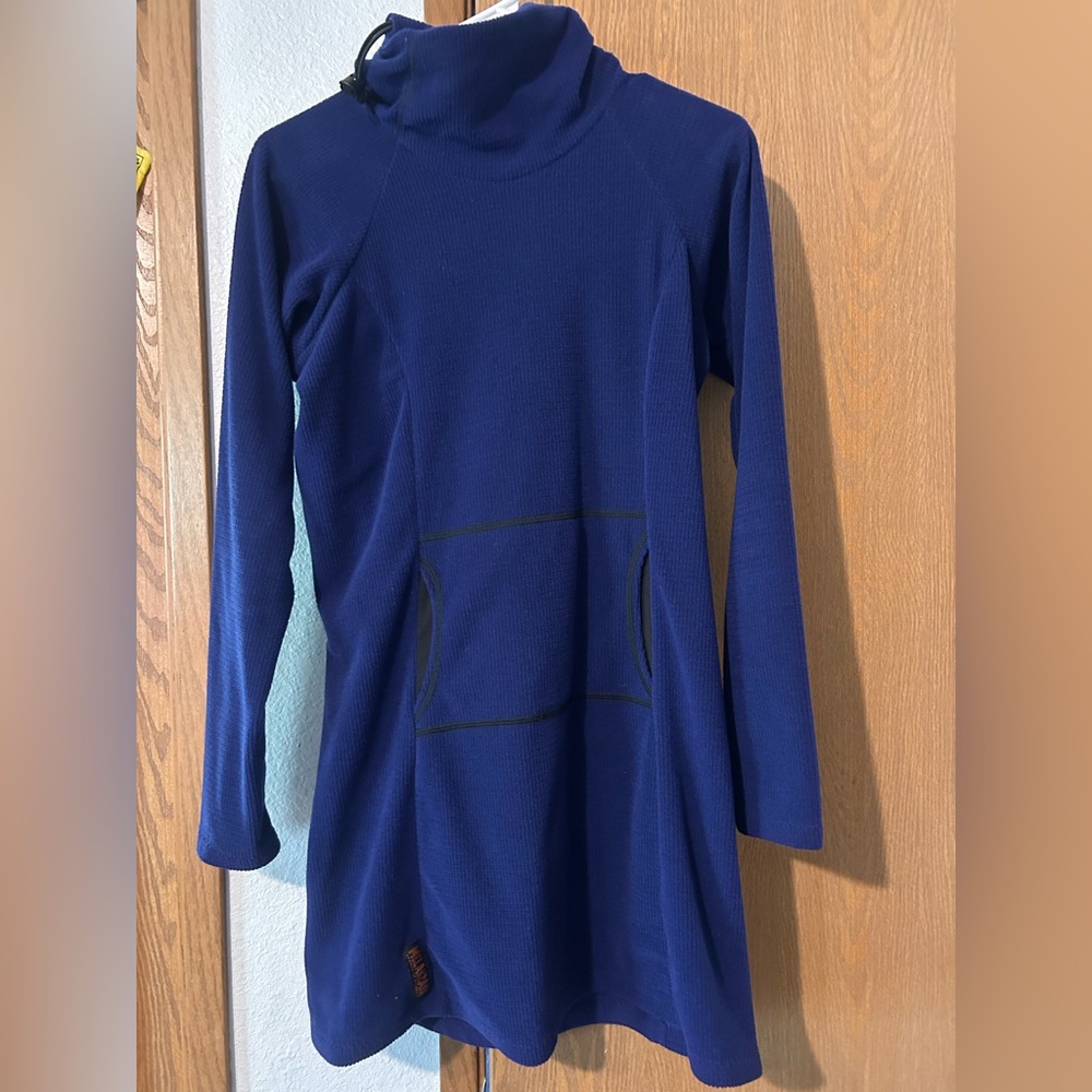 Melanzana Microgrid Dress - Royal Blue